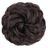 MORICA Messy Hair Bun Scrunchies Extension, Curly Wavy Synthetic Chignon Hairpieces for Women (4# Darkest Brown)