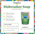 Auto Dishwasher Soap, 12.5oz Bag - Natural Concentrated Formula, Dishwasher Detergent Cleaning Supplies, Hard Water