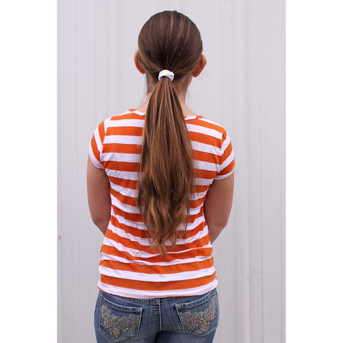 My Lello Large Thick Premium Elastic Ponytail Holder Seamless Hair Bands Red, 100pcs