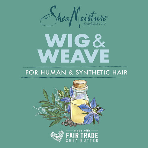 SheaMoisture Bonding Glue Hair Cream for Wig and Weave - Tea Tree and Borage Seed Hair Product, 6.3 Ounce