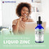 FWS Liquid Zinc Supplement for Men, Women, Kids, Organic Non-GMO Vegan, 30 Day Supply, 2 oz
