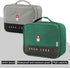 Portable First Aid Bags Emergency Box Travel Case, Waterproof Medication Organizer for Home Office Outdoor, Green