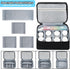 Medicine Organizer Bag, Dual Layers Pill Bottle Organizer Storage Bag with Adjustable Divide, Medication Travel Bag