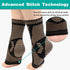 INDEEMAX Ankle Brace for Women & Men, Copper Infused Compression Sleeve for Sprained Ankle, Plantar Fasciitis Pain