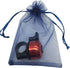 100PCS 3x4 Inches Organza Drawstring Pouches Jewelry Party Wedding Favor Gift Bags, Navy Blue