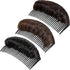 WILLBOND 3 Pieces Invisible False Hair Clips, Increased Pad Bump It Up Volume Hair Base Fluffy Styling Insert Tool