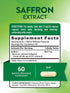 Nature's Truth Saffron Extract Capsules | 60 count | Concentrated Extract | Non-GMO & Gluten Free Supplement