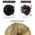 Messy Hair Bun Thick Updo Scrunchies - Ponytail Extension Hair Pieces for Women (Ash Blonde)