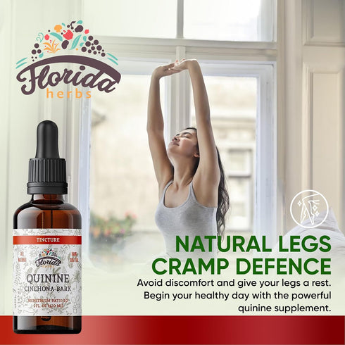 Quinine Tincture Extract, Herbal Supplement in Cold-Pressed Vegetable Glycerine, Non GMO Gluten Free