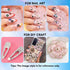 Makartt Blue Nail Rhinestones, Multi-Size Flatback Crystal Glass Nail Charms for DIY Crafts and Nail Art Supplies