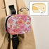 Ollabaky 7 Pill Organizer Rose Floral Travel Pill Cases Bag Portable Pill Container Days Pill Box Organizer Vitamin