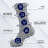 Knit Unit 6 Seamless Ankle Diabetic Socks for Women & Men, Pairs Wide Non Binding Quarter Edema Neuropathy for Swollen