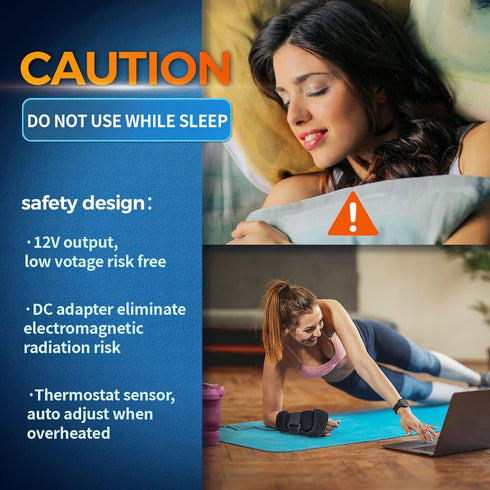 sticro Hand Heating Pad for Carpal Tunnel Relief, Heated Wrist Brace Wrap for Arthritis, Tendonitis Pain Relief