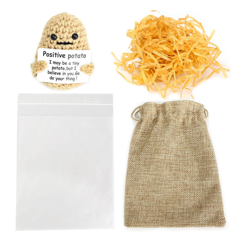Uonel INDUSTRY Positive potato crochet whit a box for friend and family an boyfriend positive