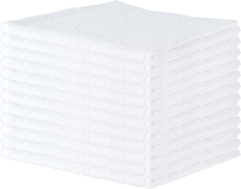 Arkwright Qwick Wick Bar Mop Towels, Pack of 12, 100% Cotton Quick Dry Dishcloths for Kitchen, Bathroom, and Restaurant