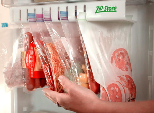 Your Refrigerator Organizer - Ziploc Bags Easy Fridge Organizer for 10 Bags, Perfect for Leftovers