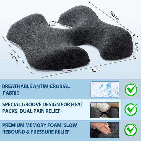 KONOVOLY Breast Pillow for Massage, Women's Massage Bolster Face Down Pillow for Sleeping with Non-Slip Bottom, Home