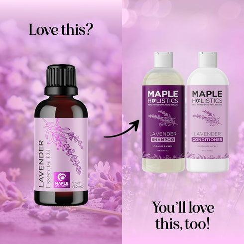 Pure Lavender Essential Oil for Hair, Skin, and Nails, Aromatherapy Diffusers, 1 Fl Oz