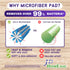 Microfiber Floor Cleaner Spray Mop Pads, 48 Count, Refill for Swiffer WetJet, All Purpose Multi Surface, Hardwood