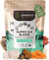 Longevity Botanicals 6 Mushroom Supplement Blend, Organic Mushroom Complex Powder, 100% Fruiting Body, 3.5 oz