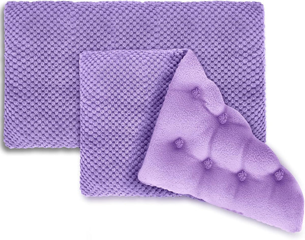 Microwavable Heating Pads 15 * 9" for Pain Relief - Weighted Moist Microwave Heat Pad for Cramps, Neck Shoulder, Back,