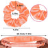 Whaline Neon Scrunchies, Summer Velvet Hair Bobble Elastics Hair Bands for Girls, Women (Neon Color)