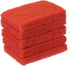 Scouring Pad (15 x 10cm/6"x 4"), 5pcs Kitchen Dishwashing Sponge, Non-Scratch Cleaning Sponges for Pots, Pans, Red