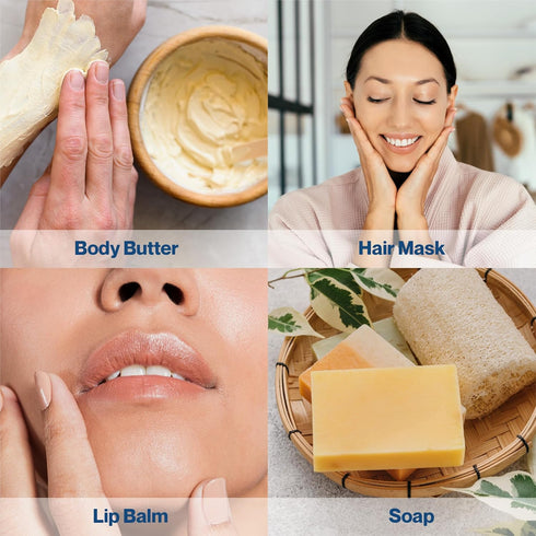 Premium Refined Kokum Butter - Ideal for Skin Care & Hair Care, Moisturizer, Body Butter, Lip Balm, DIY Candle Making