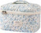 Large Cute Makeup Bag, Floral Coquette Aesthetic Cosmetic Bag for Women Girls Travel Organizer