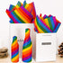 Whaline 100 Sheet Rainbow Tissue Paper Crepe Paper for Colorful Gift Wrapping, DIY Art Craft, and Party Bags