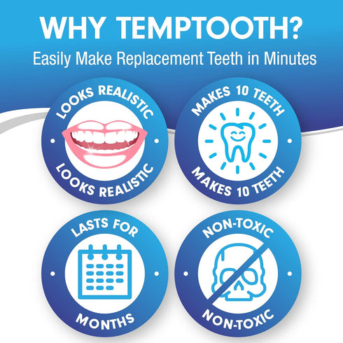 Temptooth #1 Seller, Trusted Patented Temporary Tooth Replacement Product