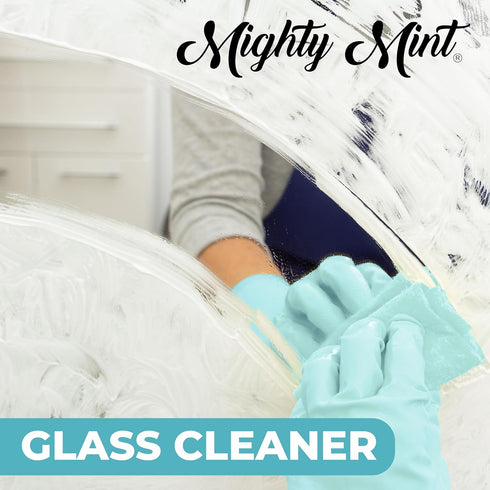 Mighty Mint Glass Cleaner, Non-Toxic Ammonia-Free Streak-Free Spray for Windows, 16oz Natural Peppermint