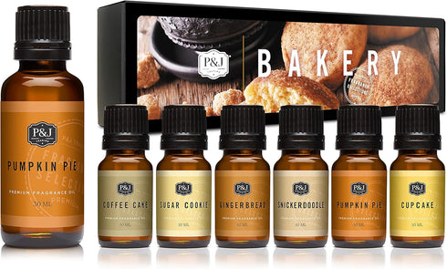 P&J Trading Bakery Set Bundle - 6 Premium Grade Fragrance Oils -