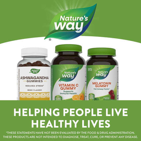 Nature’s Way Vitamin C Gummies, 250 mg per 2-gummy Serving, Orange Flavored, 120 Gummies, Support Immune Health*