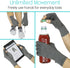 Vive Arthritis Gloves with Grips - Textured Fingerless Compression Gloves for Rheumatoid & Osteoarthritis Pain Relief