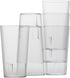 Restaurant Grade, BPA-Free 12oz Clear Plastic Cups 6pk, Durable Break Resistant Drinking Glasses for Cafe, Party