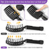 Hair Brush, Detangler Hair Brushes for Faster Blow Drying, Curved Vent Detangling Brush for All Hair Types (Black)