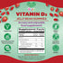Vitamin D3 Jelly Bean Gummies for Kids, 120 Strawberry Blast Jelly Beans - 25mcg/1000 IU Nutritional Vegetarian