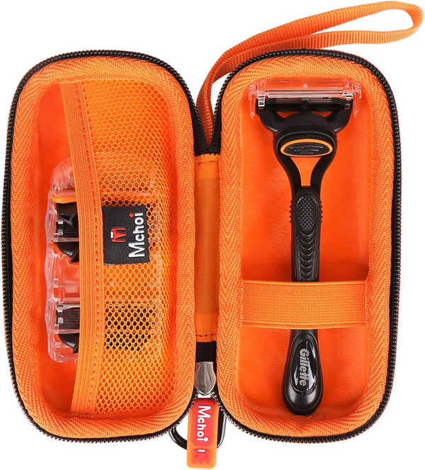 Mchoi Hard Carrying Case for Gillette Fusion5 Men’s Razor, Waterproof Black Travel Protective Case, Case Only