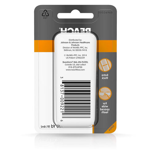 Reach 100 1 Count (Pack 2) Dentotape Waxed Tape, Unflavored Yards