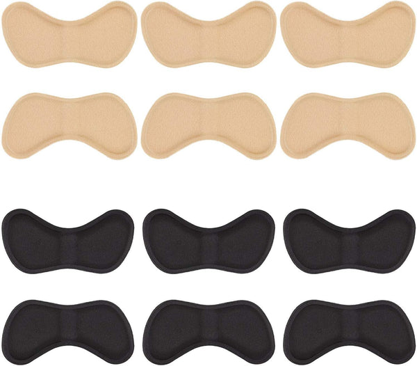 6 Pairs Heel Stickers Heel Cushion Pads Inserts for Loose Shoes Self-Adhesive Heel Cushion Inserts