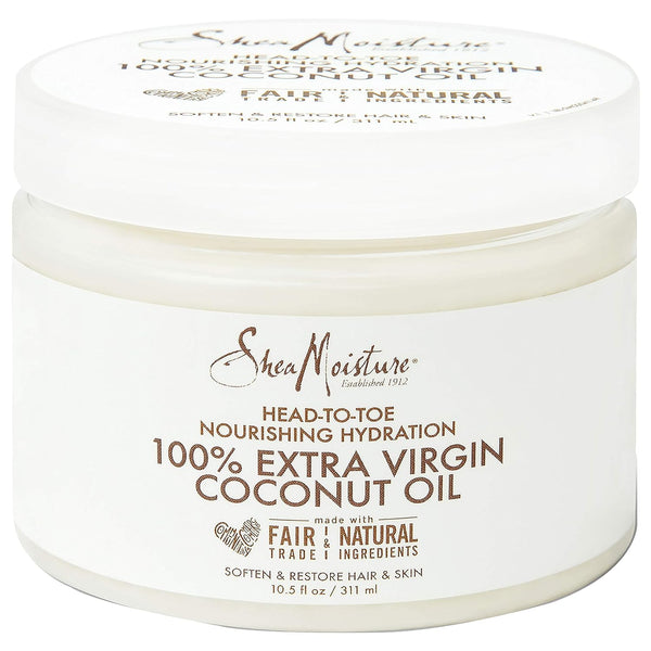 Sheamoisture Head-to-Toe Nourishing Hydration for Dry Skin, 100% Virgin Coconut Oil, 10.5 Oz