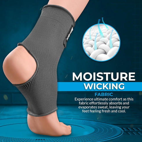 WYOX Ankle Brace Compression Sleeve for Men and Women Breathable Neoprene Lightweight Ankle Wrap for Sprain, Injury