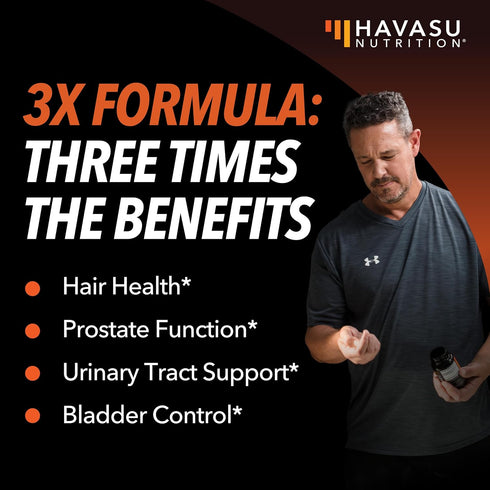 Saw Palmetto Supplement, Potent 3X Formula with Stinging Nettle, DHT Blocker, 2 Month Supply