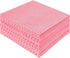 JEBBLAS Disposable Dish Towels and Cloths, Reusable Wipes, 50 Count, Red