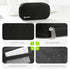 AUVON Canvas Bag Travel Pill Organizer, Large AM/PM Weekly Pill Box with Portable Black Zipper Cloth Bag