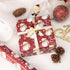 Rolls-17 Inch 33 Ribbli Christmas Wrapping Paper Reversible Vintage Santa and Merry Christmas Red White Gift Wrapping