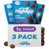 HighKey Low Carb Keto Brownie Bites, Sugar Free Chocolate Protein Cookies, Gluten Free Snack, Keto Friendly Food, 3pk