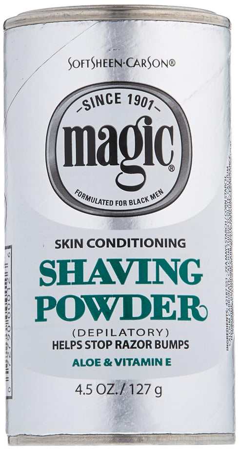 Magic Platinum Shaving Powder (4.5oz, Skin Conditioning, 2 Pack)