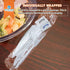 BULK HEAVY WEIGHT Cutlery, Individually Wrapped White Plastic Knife, Spoon, Fork Pack with Napkin and Salt & Pepper